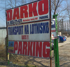 Transport na lotnisko gratis Parking